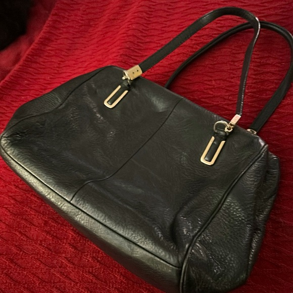 Black leather Coach handbag - Picture 4 of 5